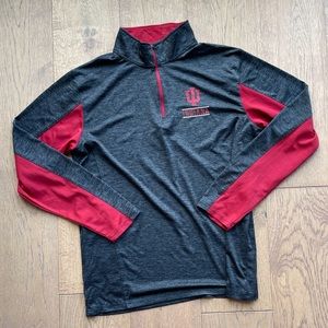 IU Indiana University Zip Shirt Pullover Sweatshirt